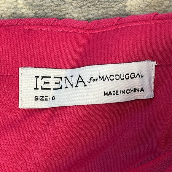 NWT Ieena Mac Duggal 11565 Strapless Sweetheart Neckline Ruched Dress Mini Sz 6 - Picture 9 of 14